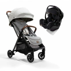 Joie Pack Duo Poussette Parcel Signature Oyster + Siège Auto I-jemini Eclipse