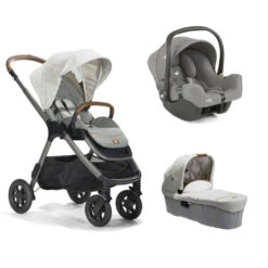 Joie Pack Trio Poussette Finiti Signature Oyster + Siège Auto I-snug 2 Pebble + Nacelle Ramble Signature Xl Oyster