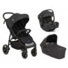 Joie Pack Trio Poussette Litetrax S Shale + Siège Auto I-gemm 3 Shale + Nacelle Ramble Shale