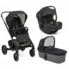 Joie Pack Trio Poussette Chrome Shale + Siège Auto I-gemm 3 Shale + Nacelle Chrome Shale