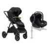 Joie Pack Duo Poussette Aeria Eclipse + Siège Auto I-level Recline Eclipse