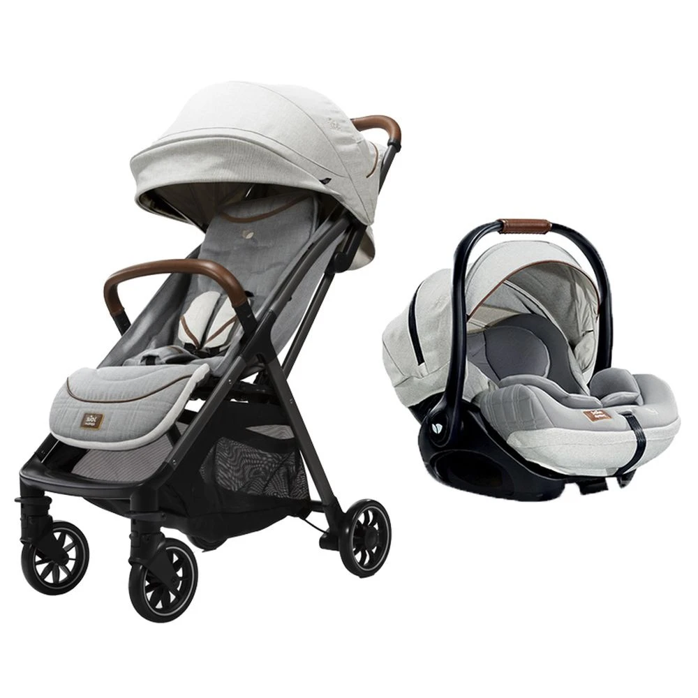 Joie Pack Duo Poussette Parcel Signature Oyster + Siège Auto I-level Recline Signature Oyster 1 Joie Pack Duo Poussette Parcel Signature Oyster + Siège Auto I-level Recline Signature Oyster