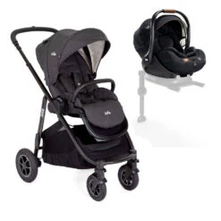 Joie Pack Duo Poussette Versatrax Shale + Siège Auto I-level Recline Eclipse