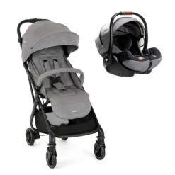 Joie Pack Duo Poussette Tourist Pebble + Siège Auto I-level Recline Carbon