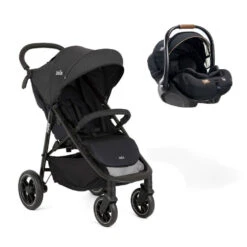 Joie Pack Duo Poussette Litetrax S Shale + Siège Auto I-level Recline Eclipse